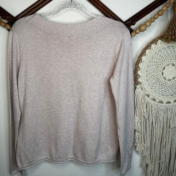 NEW Lisa Todd Gray Sun XO Pink Sweater - Picture 4 of 5